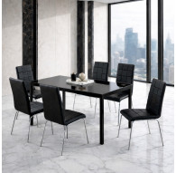 Set avec 6 chaises IRIS